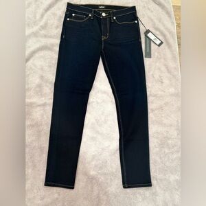 Hudson Nico Midrise Ankle Super Skinny Dark Wash Jeans- Size 28